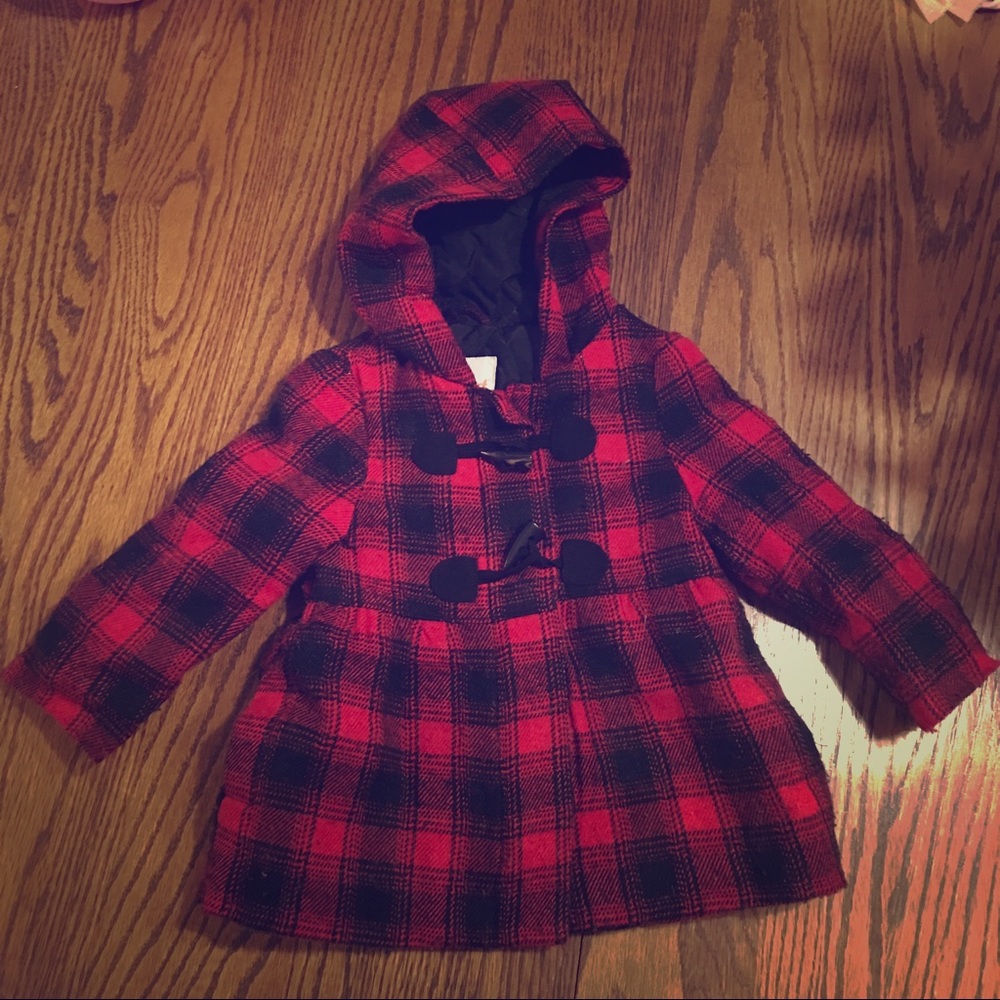 Black and Red Buffalo Plaid winter jacket